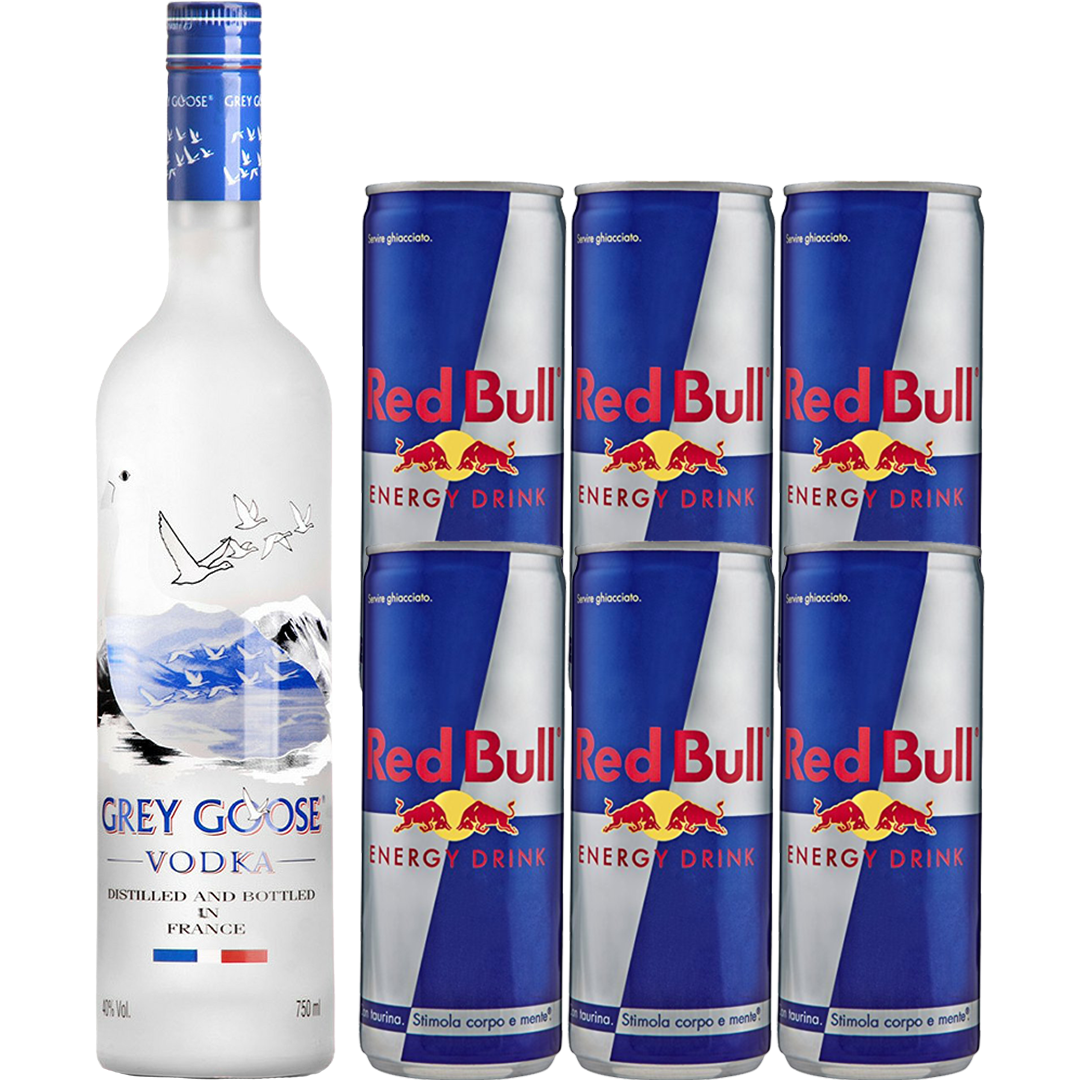 GreyGooseVodka Red Bull×6